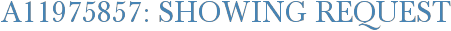 A11975857: Showing Request