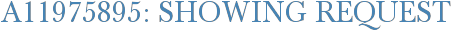 A11975895: Showing Request