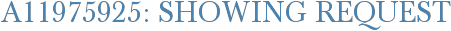 A11975925: Showing Request