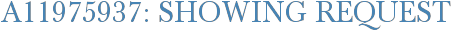 A11975937: Showing Request