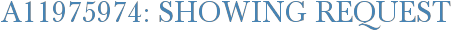 A11975974: Showing Request