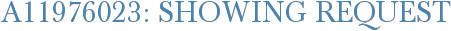 A11976023: Showing Request