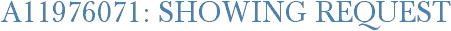 A11976071: Showing Request