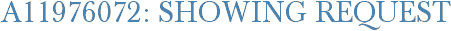 A11976072: Showing Request