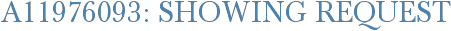 A11976093: Showing Request