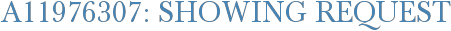 A11976307: Showing Request