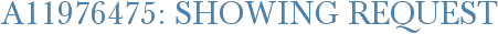 A11976475: Showing Request