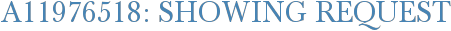 A11976518: Showing Request