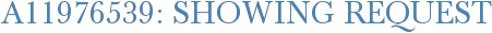 A11976539: Showing Request