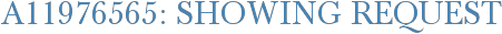 A11976565: Showing Request