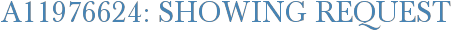 A11976624: Showing Request