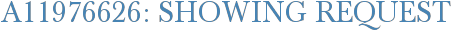A11976626: Showing Request
