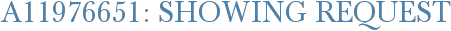 A11976651: Showing Request