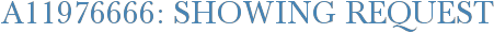A11976666: Showing Request