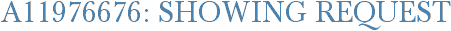 A11976676: Showing Request