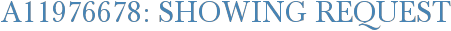 A11976678: Showing Request