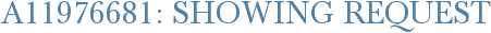 A11976681: Showing Request