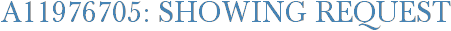 A11976705: Showing Request