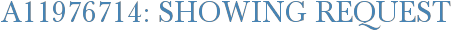 A11976714: Showing Request