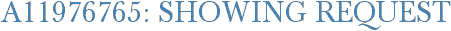 A11976765: Showing Request