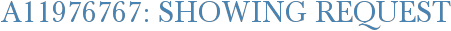 A11976767: Showing Request