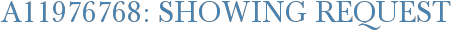 A11976768: Showing Request