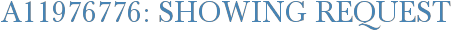 A11976776: Showing Request