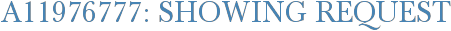 A11976777: Showing Request