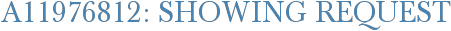 A11976812: Showing Request