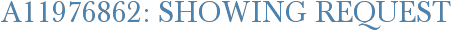 A11976862: Showing Request