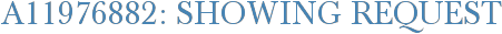 A11976882: Showing Request