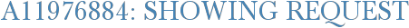 A11976884: Showing Request