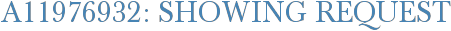 A11976932: Showing Request