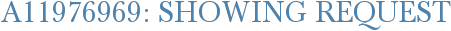 A11976969: Showing Request