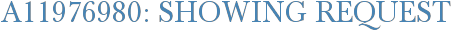 A11976980: Showing Request