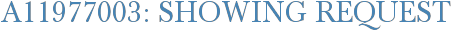 A11977003: Showing Request