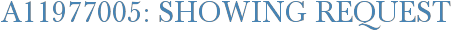 A11977005: Showing Request