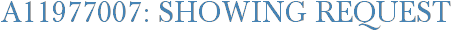 A11977007: Showing Request
