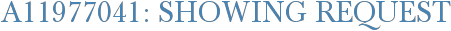 A11977041: Showing Request