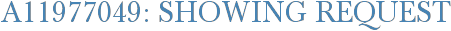 A11977049: Showing Request