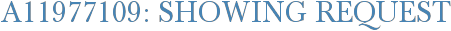 A11977109: Showing Request
