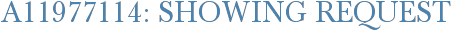 A11977114: Showing Request