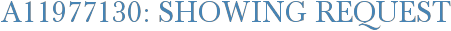 A11977130: Showing Request
