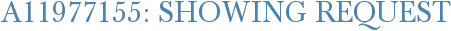 A11977155: Showing Request