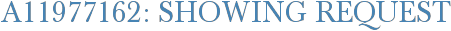 A11977162: Showing Request