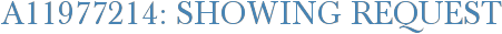 A11977214: Showing Request
