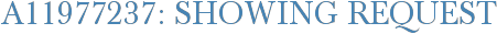 A11977237: Showing Request
