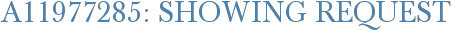 A11977285: Showing Request