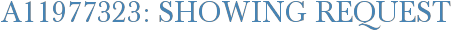 A11977323: Showing Request