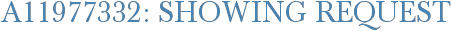A11977332: Showing Request